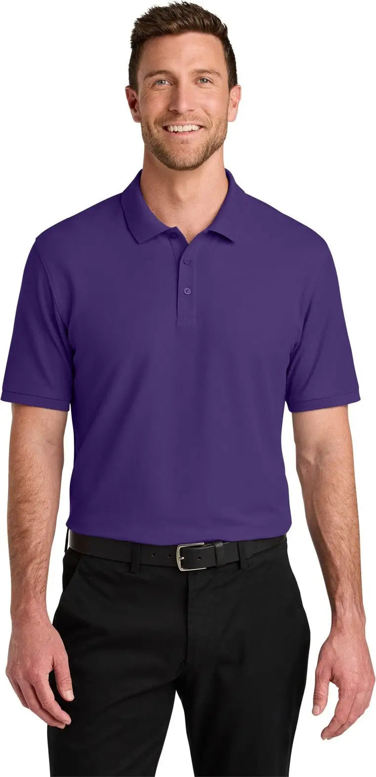 Port Authority K200 Wearever Signature Pique Polo - Prism Purple - Adult Xs