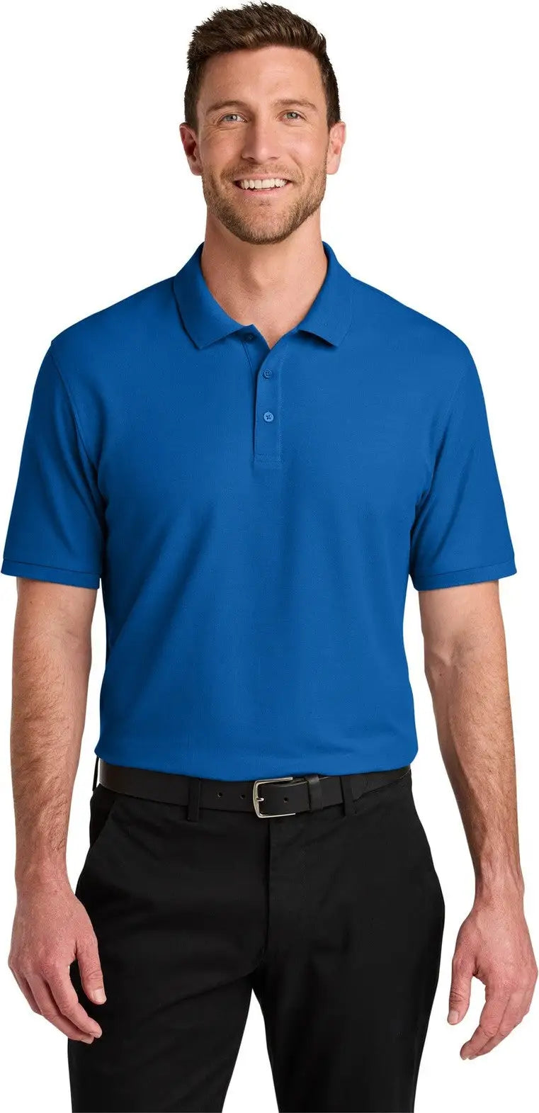 Port Authority K200 Wearever Signature Pique Polo - Strong Blue - Adult Xs