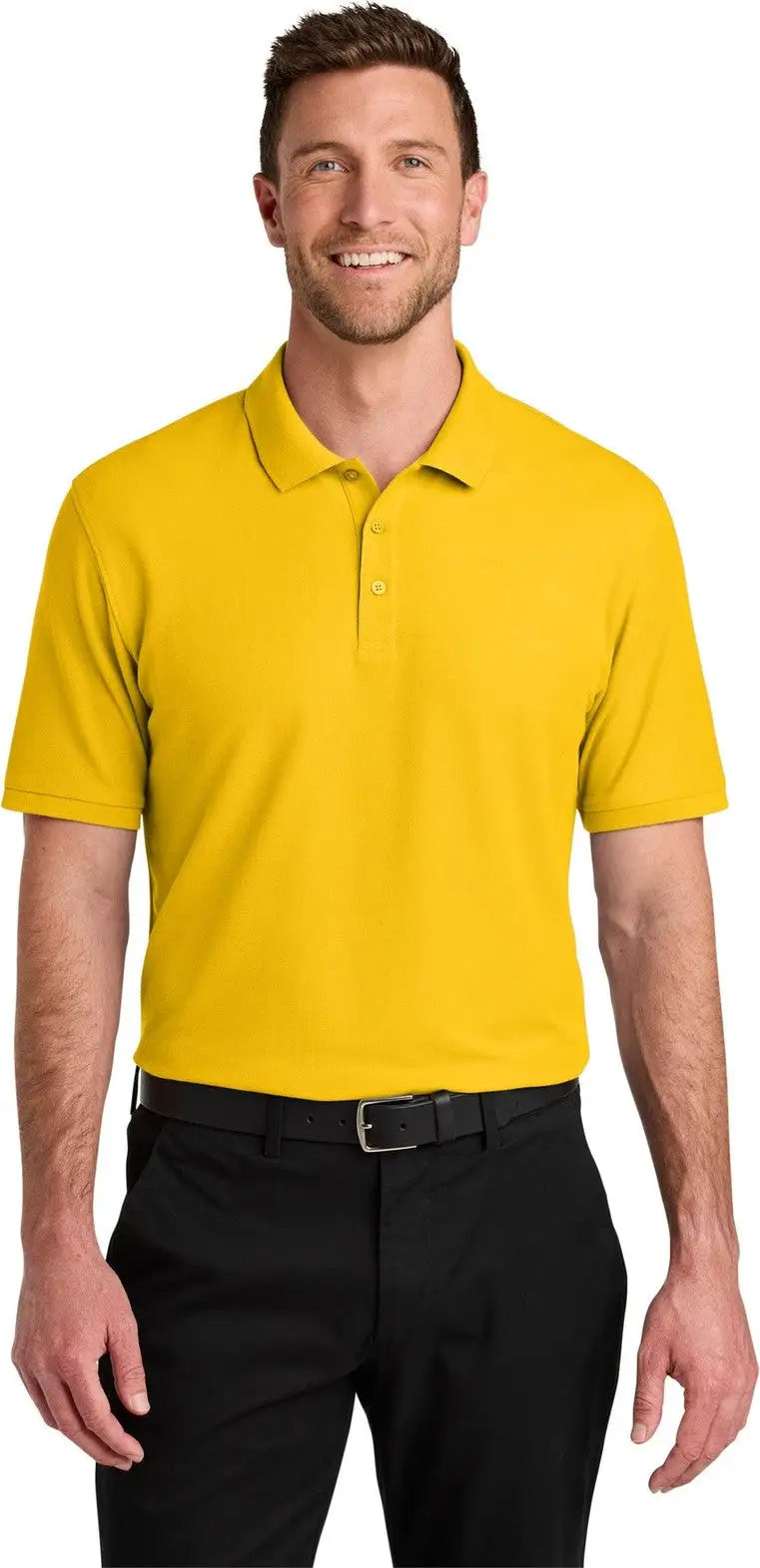 Port Authority K200 Wearever Signature Pique Polo - Sunflower Yellow - Adult Xs