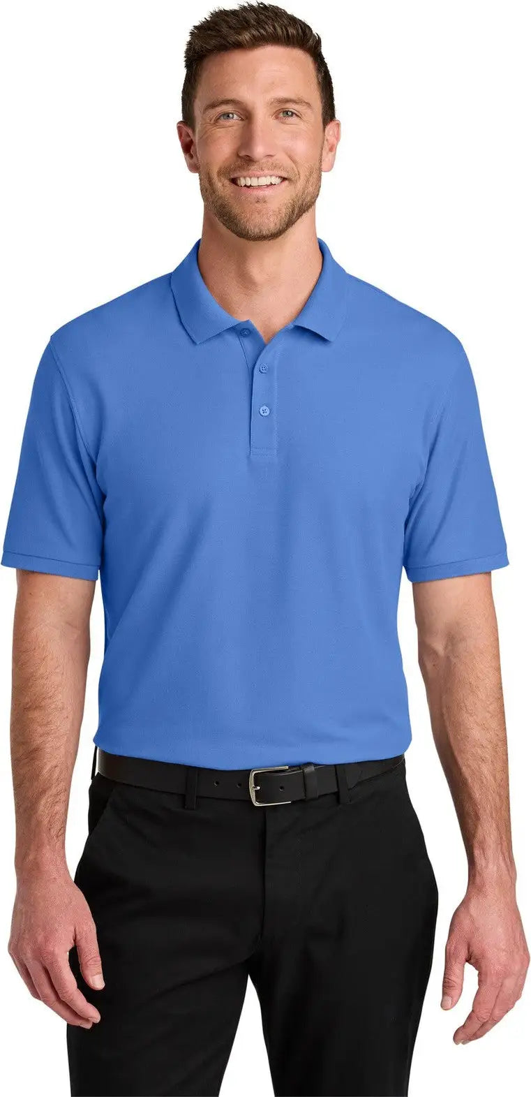 Port Authority K200 Wearever Signature Pique Polo - Ultramarine Blue - Adult Xs