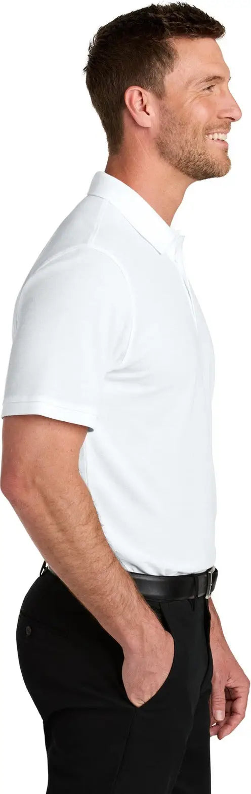 Port Authority K200 Wearever Signature Pique Polo - White