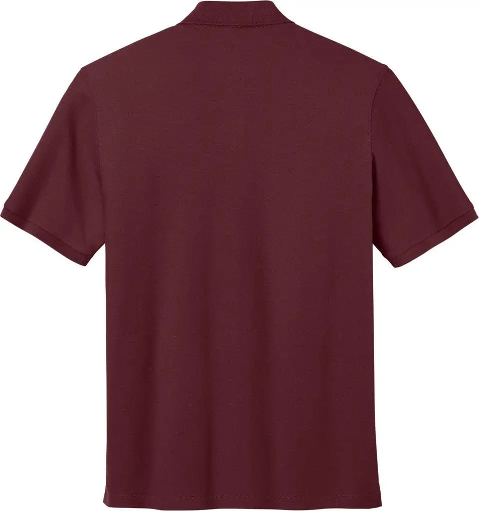 Port Authority K200p Wearever Signature Pique Pocket Polo - Burgundy - Adult Xs