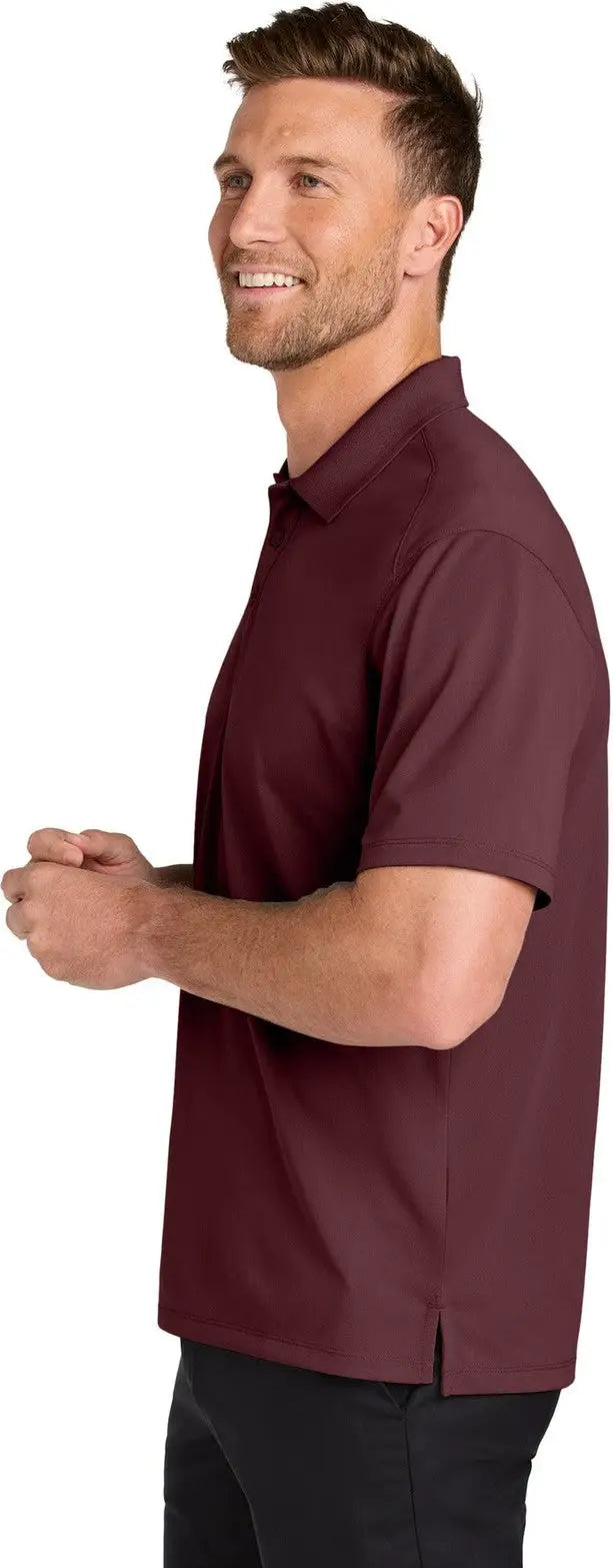 Port Authority K240 Wearever Performance Pique Polo - Burgundy