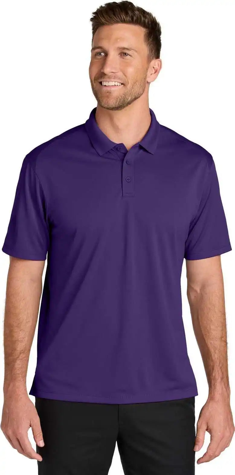 Port Authority K240 Wearever Performance Pique Polo Prismprpl