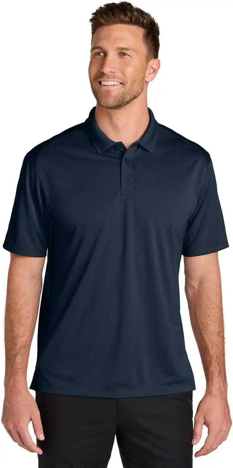 Port Authority K240 Wearever Performance Pique Polo River Blue Navy