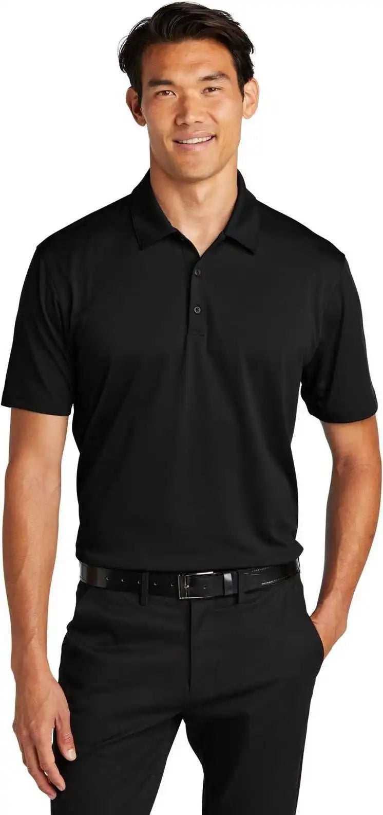 Port Authority K398 Performance Staff Polo Black