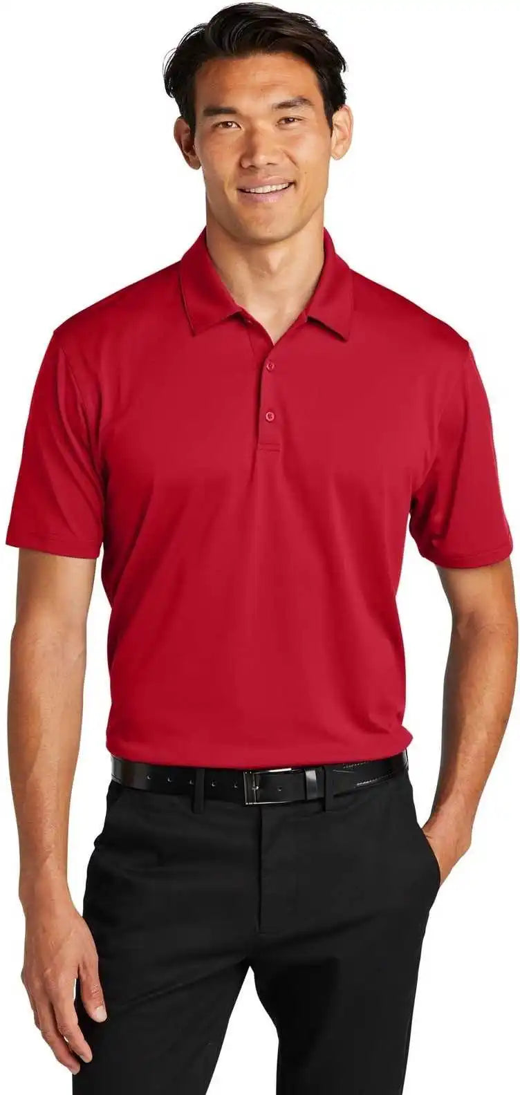 Port Authority K398 Performance Staff Polo Engine Red