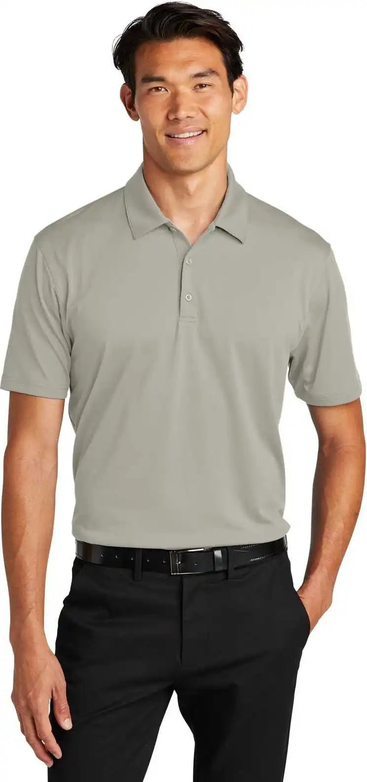 Port Authority K398 Performance Staff Polo Silver