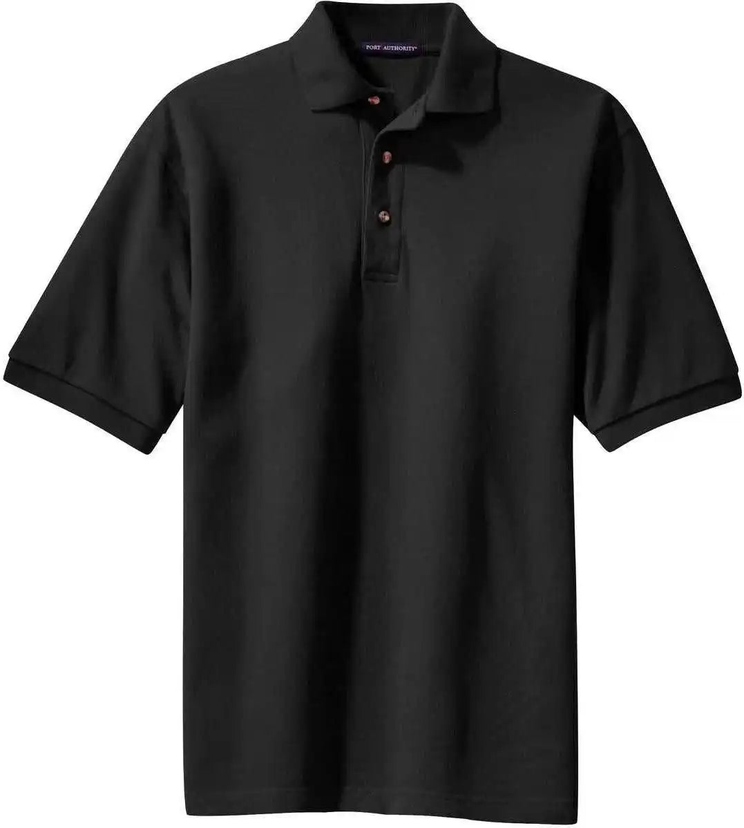 Port Authority K420 Heavyweight Cotton Pique Polo Black
