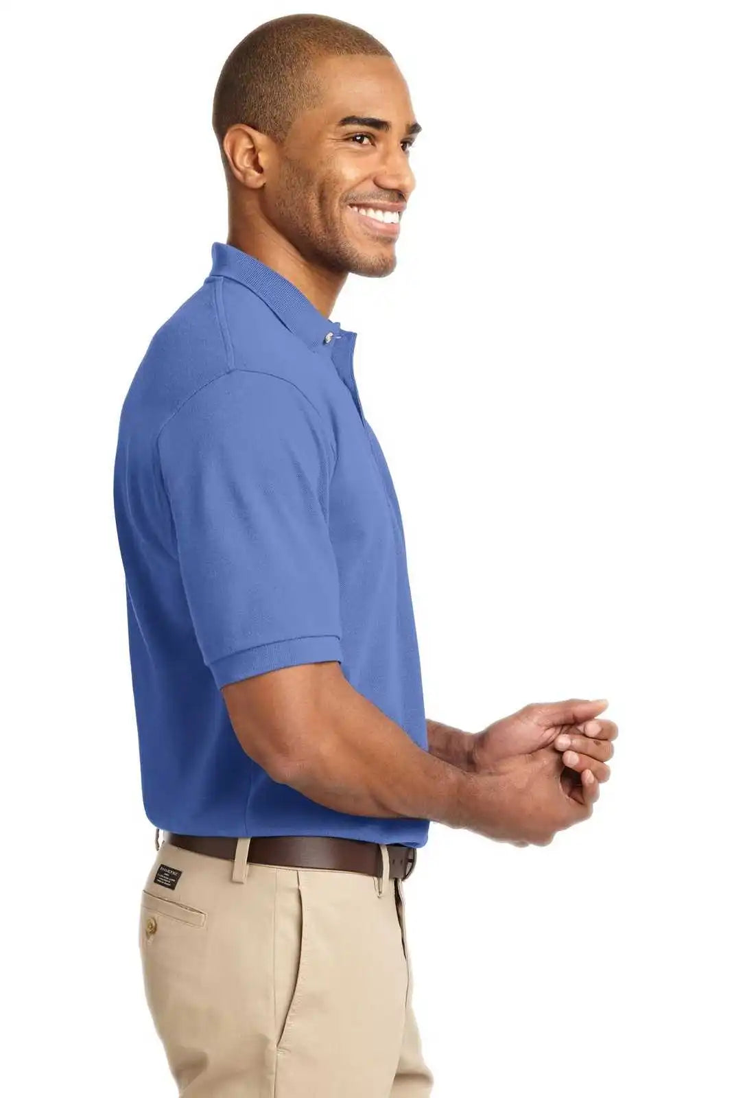 Port Authority K420 Heavyweight Cotton Pique Polo - Blueberry