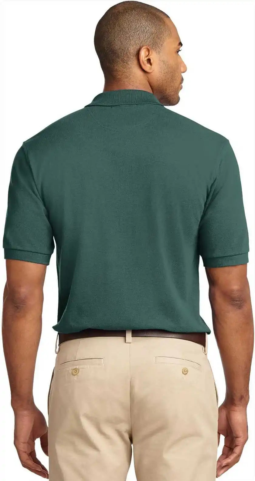 Port Authority K420 Heavyweight Cotton Pique Polo - Dark Green