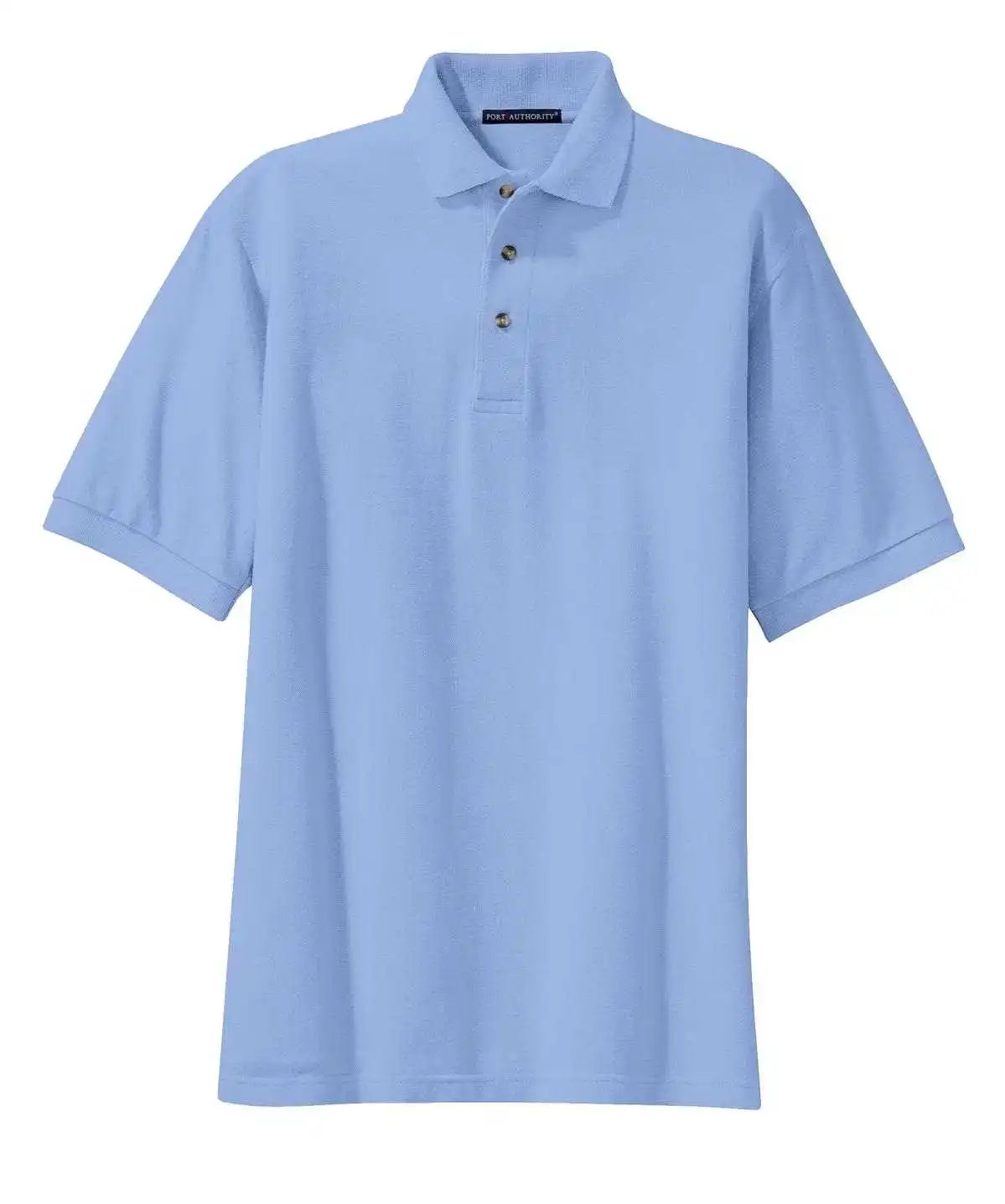Port Authority K420 Heavyweight Cotton Pique Polo - Light Blue