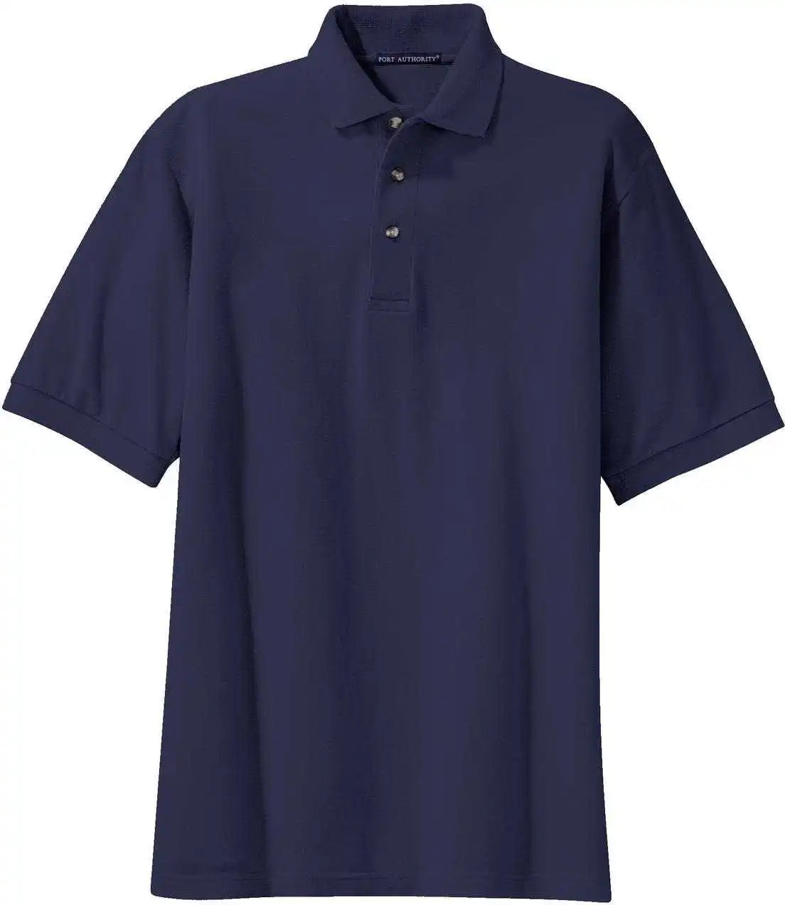 Port Authority K420 Heavyweight Cotton Pique Polo Navy