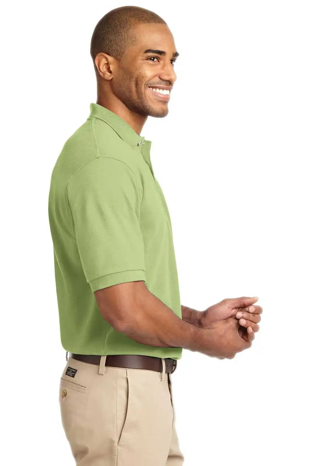 Port Authority K420 Heavyweight Cotton Pique Polo - Pistachio