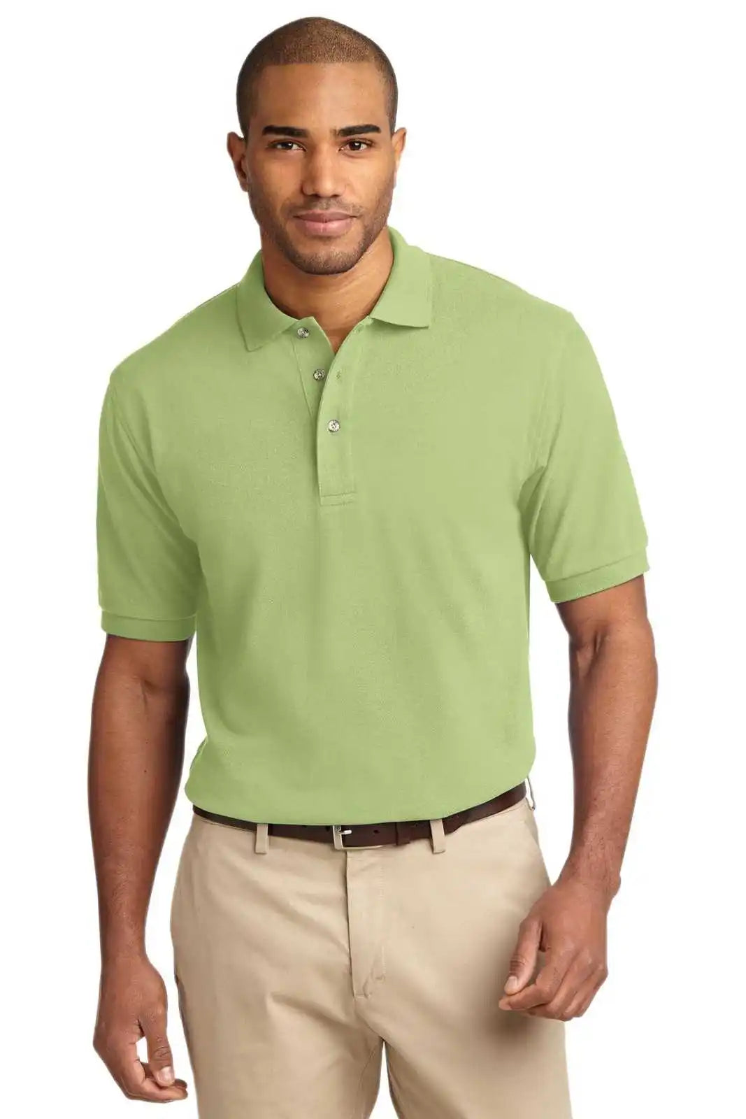Port Authority K420 Heavyweight Cotton Pique Polo - Pistachio