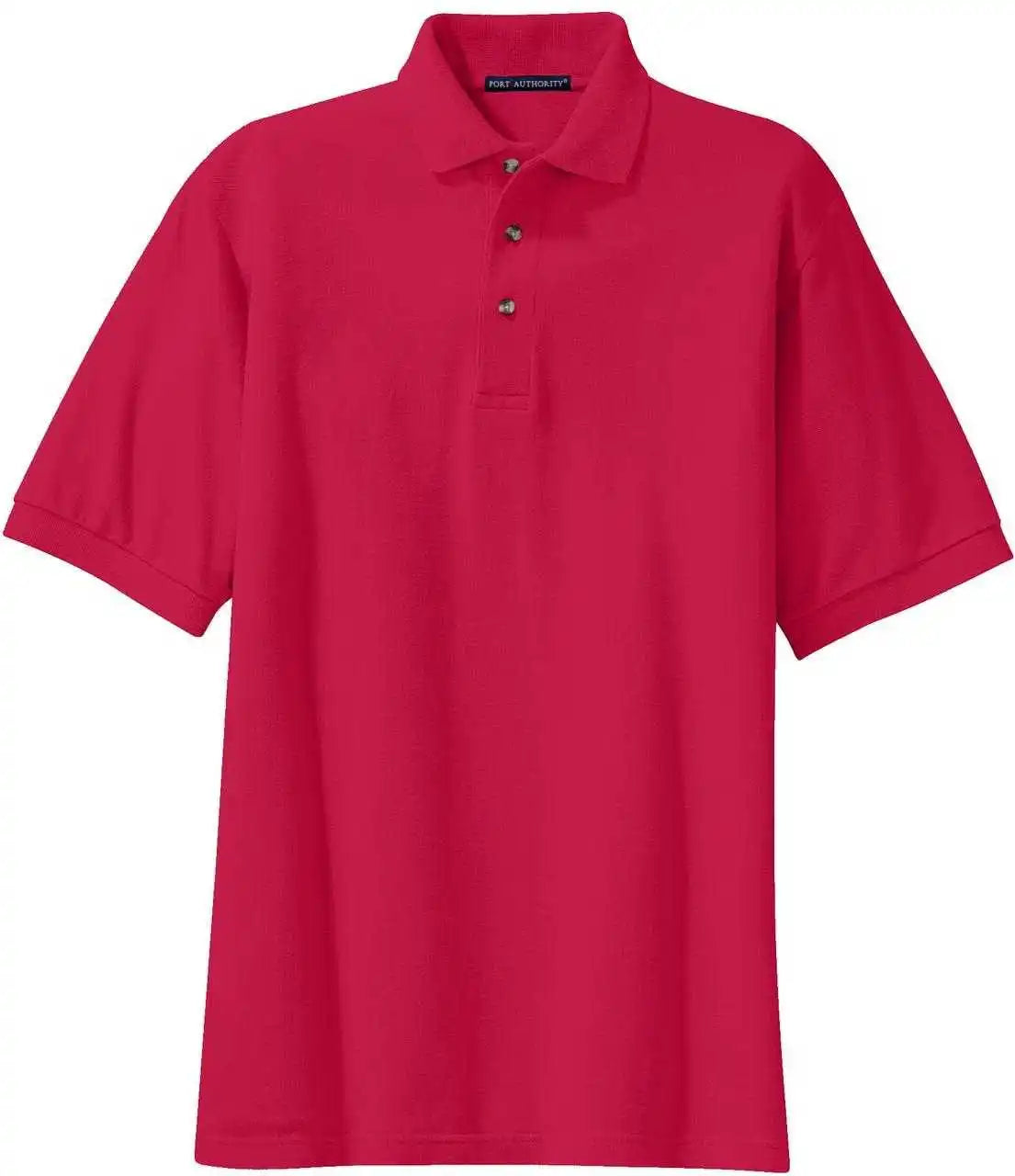Port Authority K420 Heavyweight Cotton Pique Polo Red