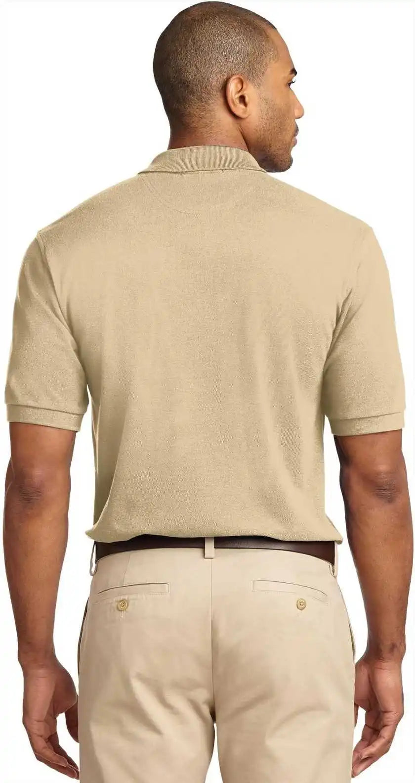 Port Authority K420 Heavyweight Cotton Pique Polo - Stone
