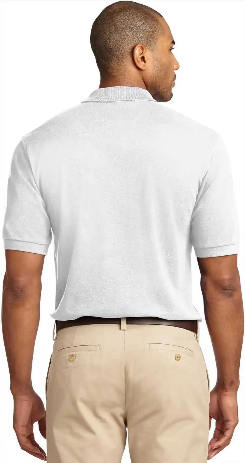 Port Authority K420 Heavyweight Cotton Pique Polo - White
