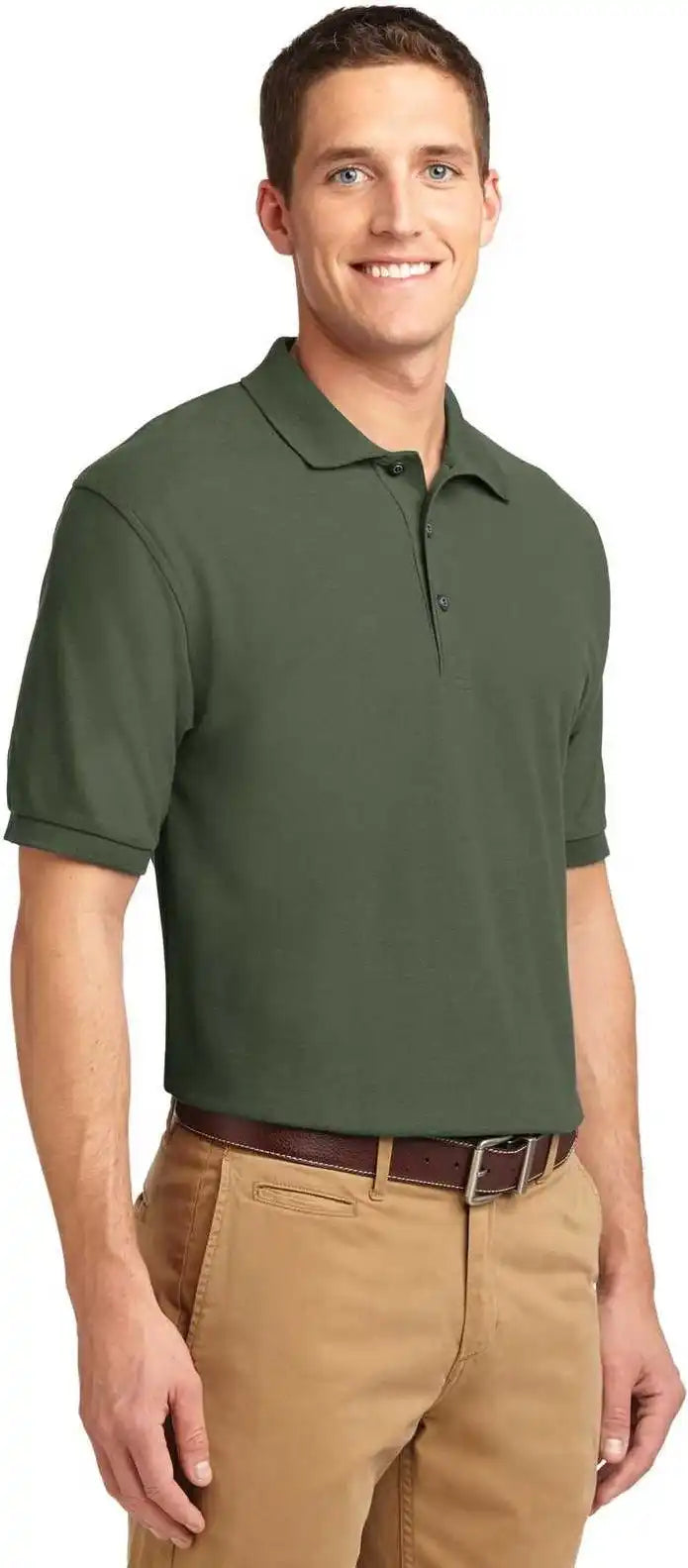 Port Authority K500 Silk Touch Polo Clover Green