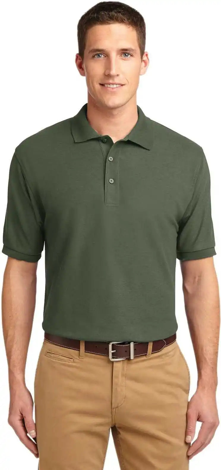 Port Authority K500 Silk Touch Polo Clover Green