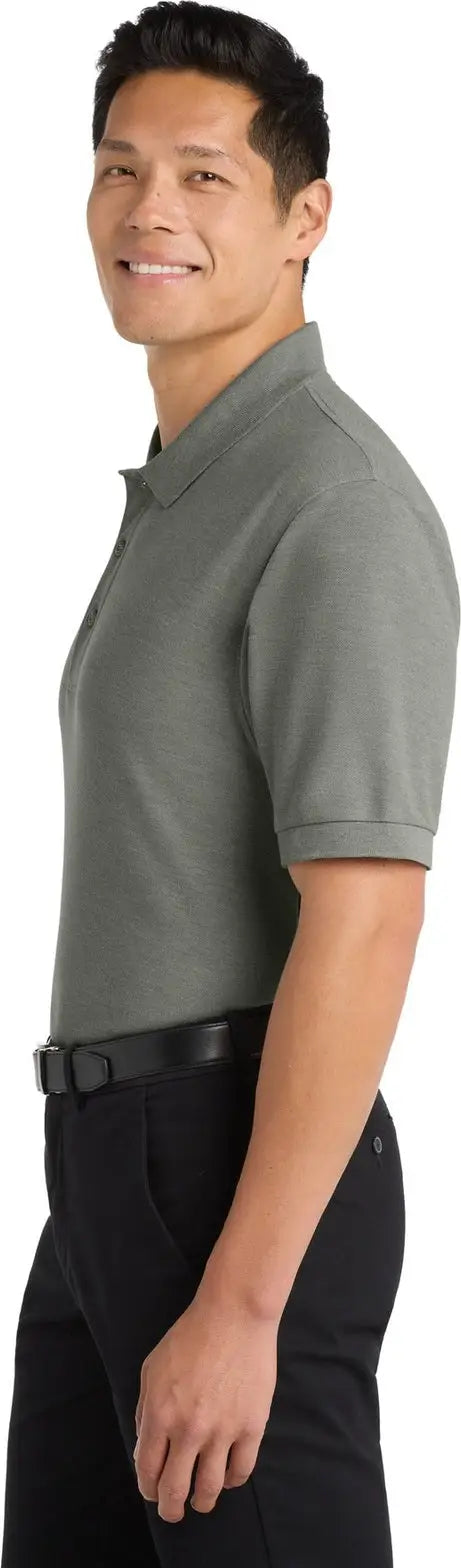 Port Authority K500 Silk Touch Polo - Cool Gray
