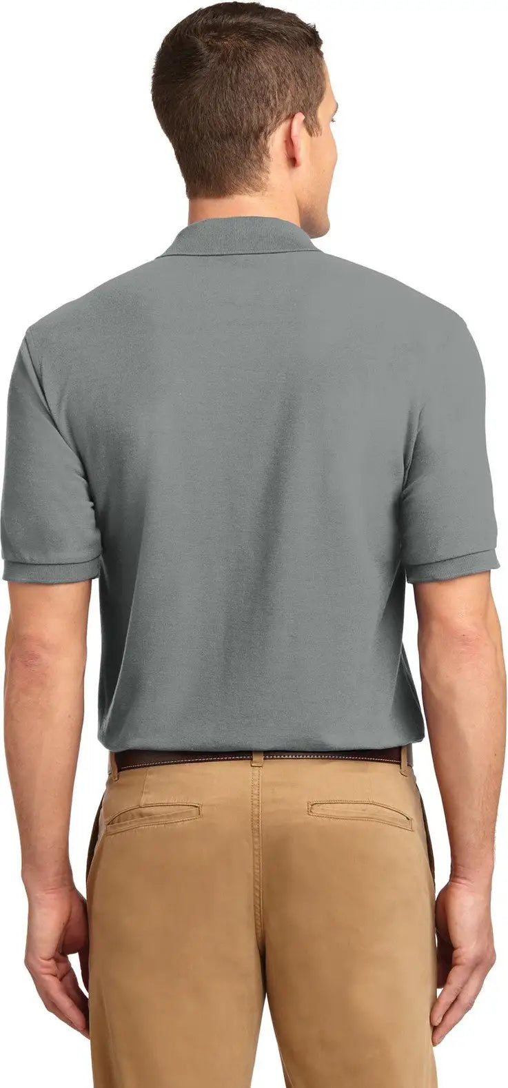 Port Authority K500 Silk Touch Polo - Cool Gray