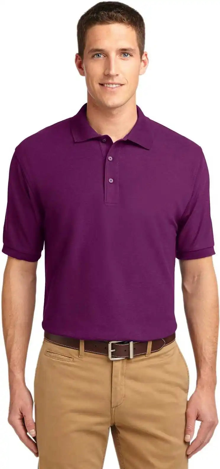 Port Authority K500 Silk Touch Polo Deep Berry
