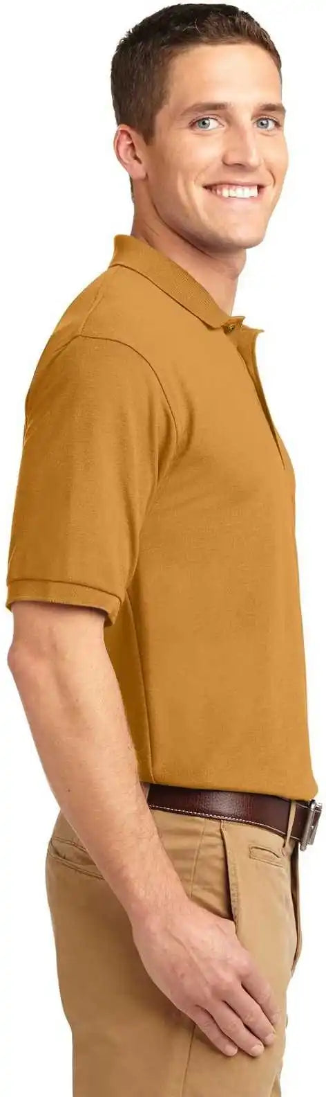 Port Authority K500 Silk Touch Polo - Gold