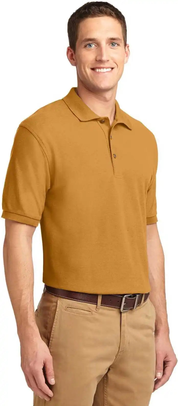 Port Authority K500 Silk Touch Polo - Gold