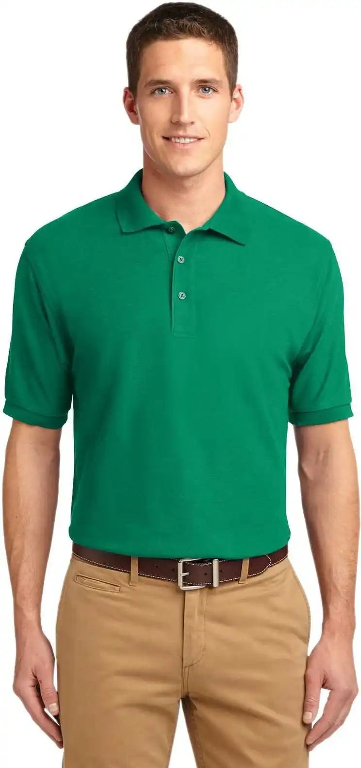 Port Authority K500 Silk Touch Polo - Kelly Green