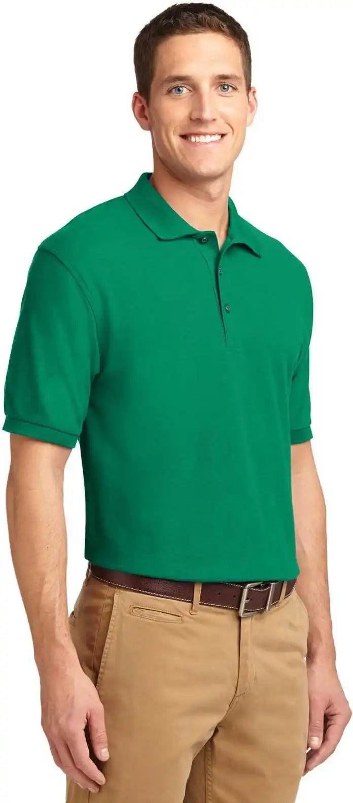 Port Authority K500 Silk Touch Polo Kelly Green