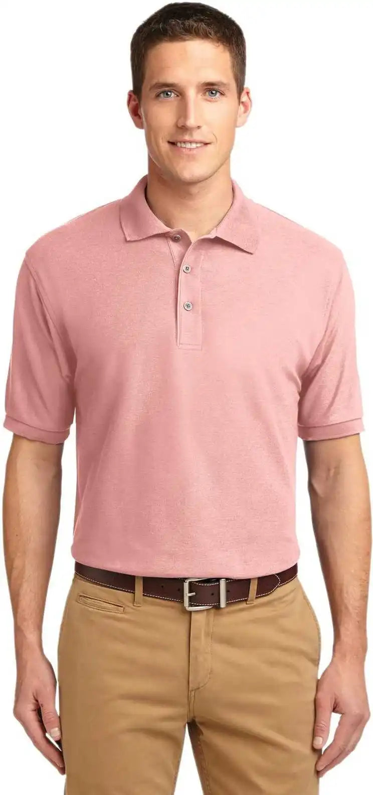 Port Authority K500 Silk Touch Polo Light Pink