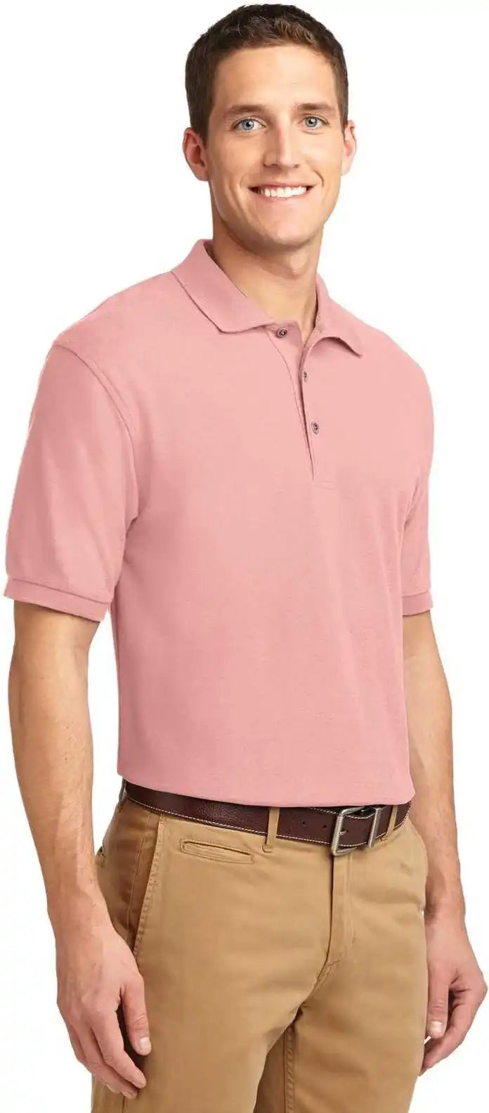 Port Authority K500 Silk Touch Polo Light Pink