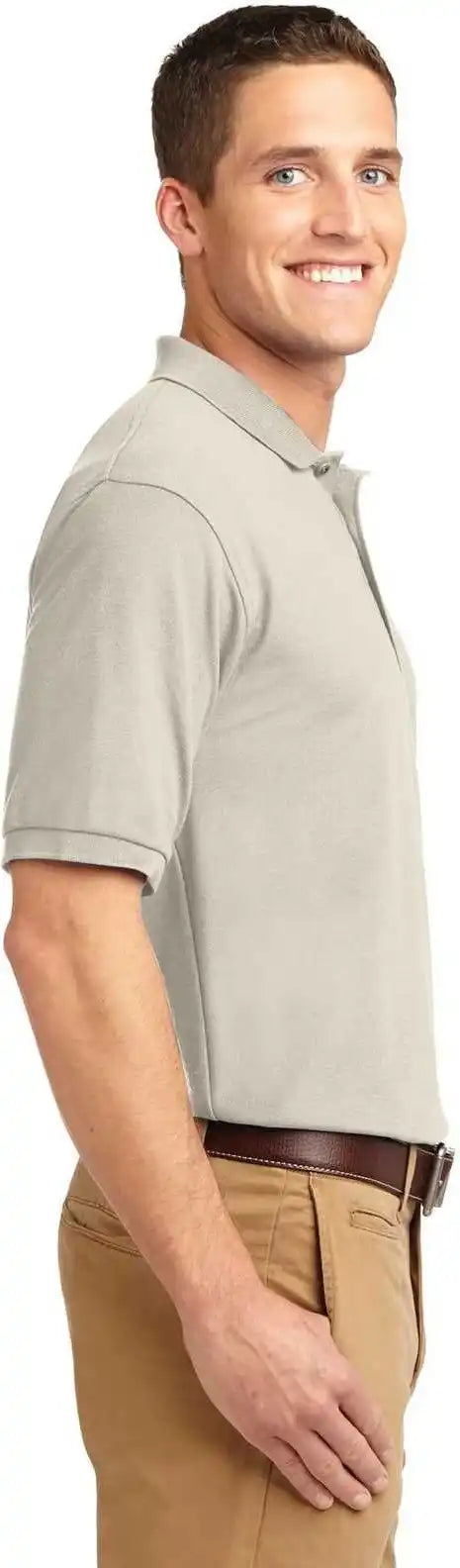 Port Authority K500 Silk Touch Polo - Light Stone