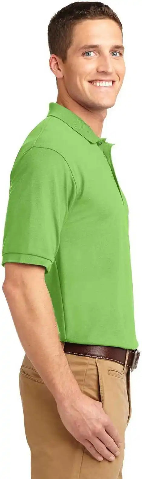 Port Authority K500 Silk Touch Polo Lime