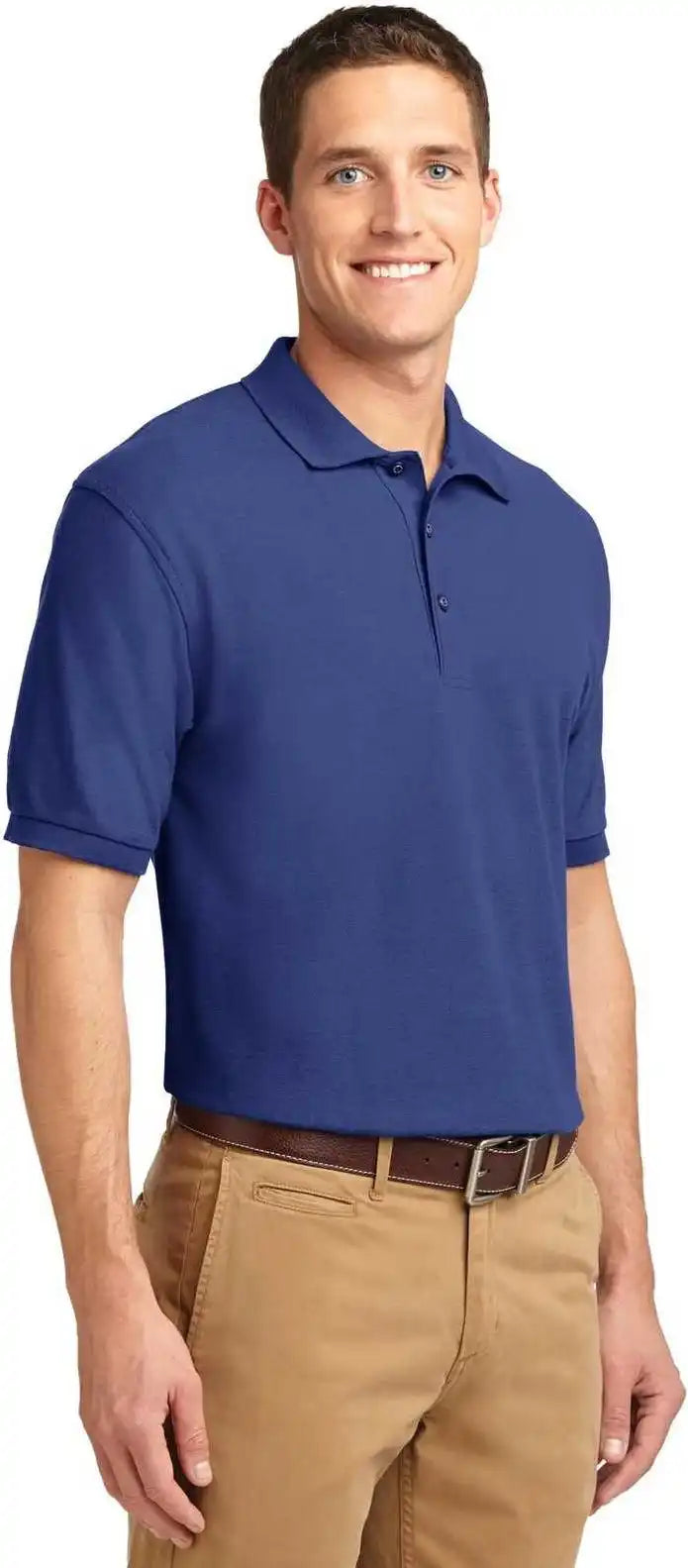 Port Authority K500 Silk Touch Polo Mediterranean Blue