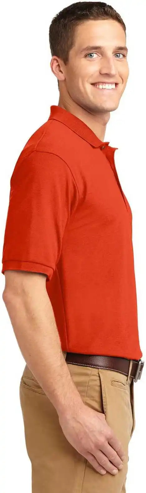 Port Authority K500 Silk Touch Polo Orange