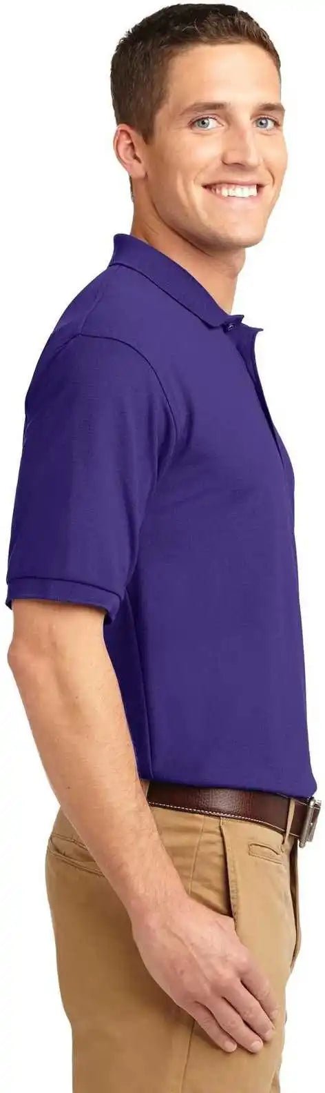 Port Authority K500 Silk Touch Polo Purple