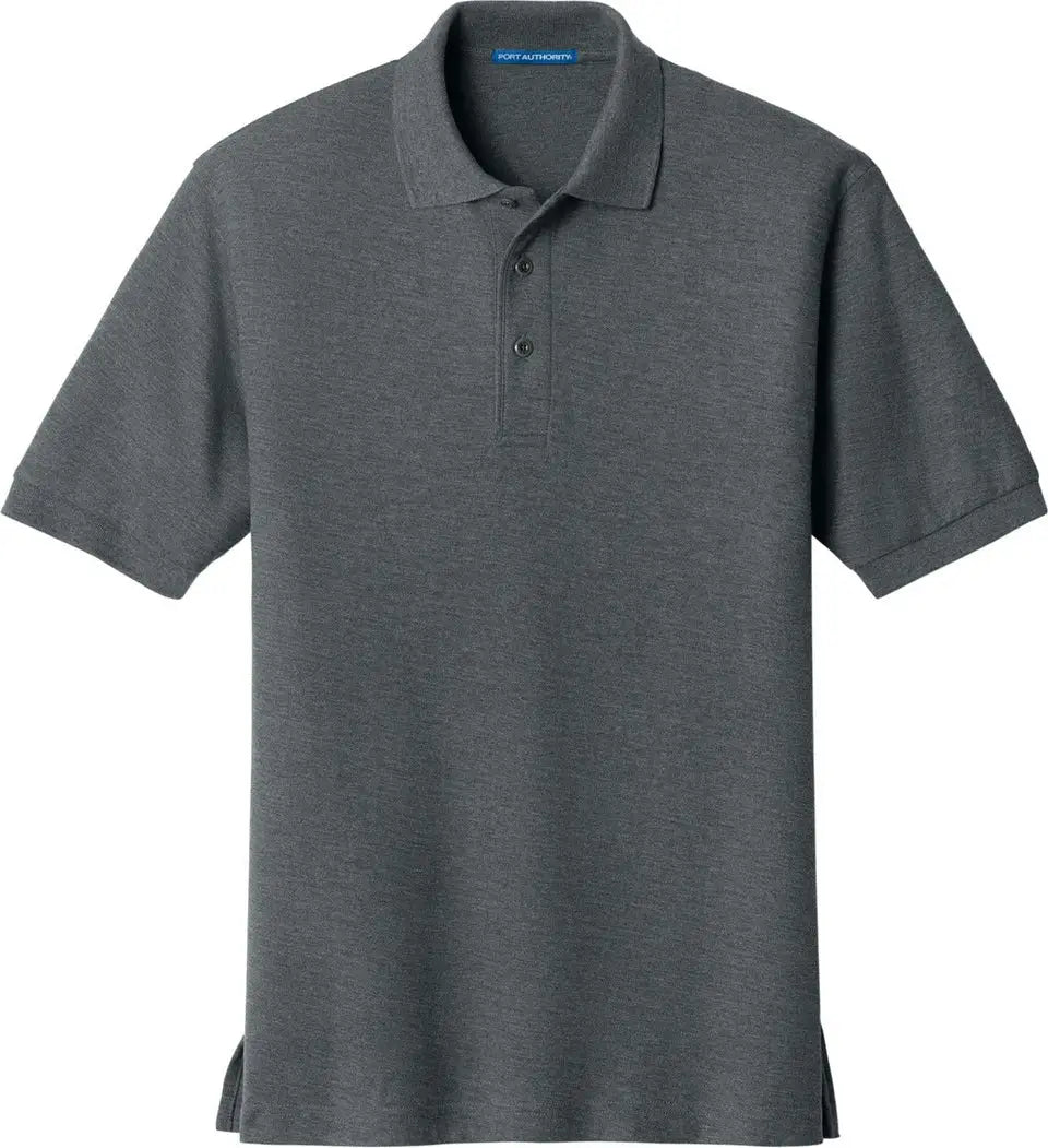 Port Authority K500 Silk Touch Polo - Steel Gray