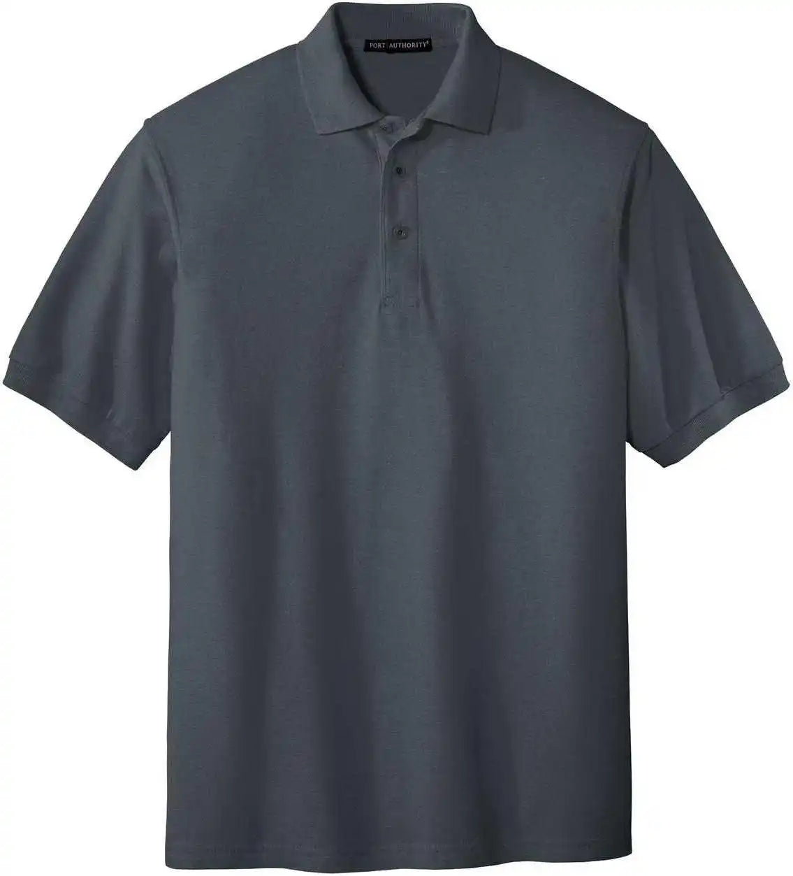 Port Authority K500 Silk Touch Polo Steel Gray