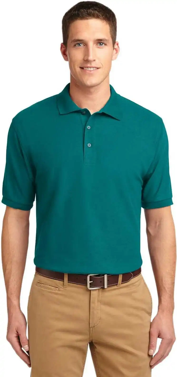Port Authority K500 Silk Touch Polo Teal Green