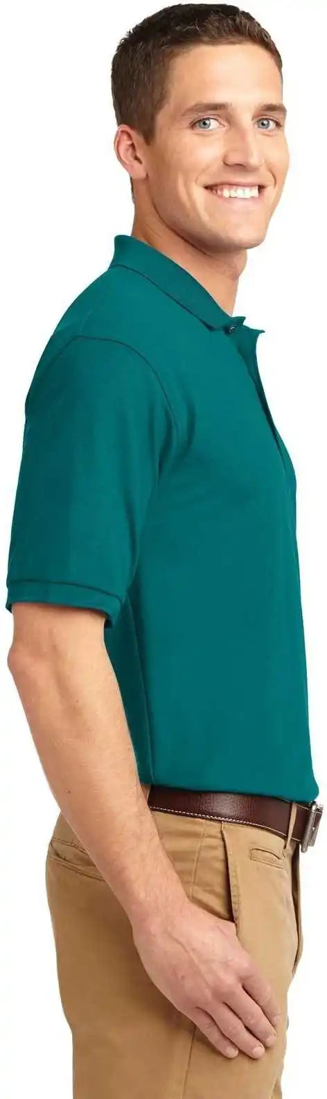 Port Authority K500 Silk Touch Polo Teal Green