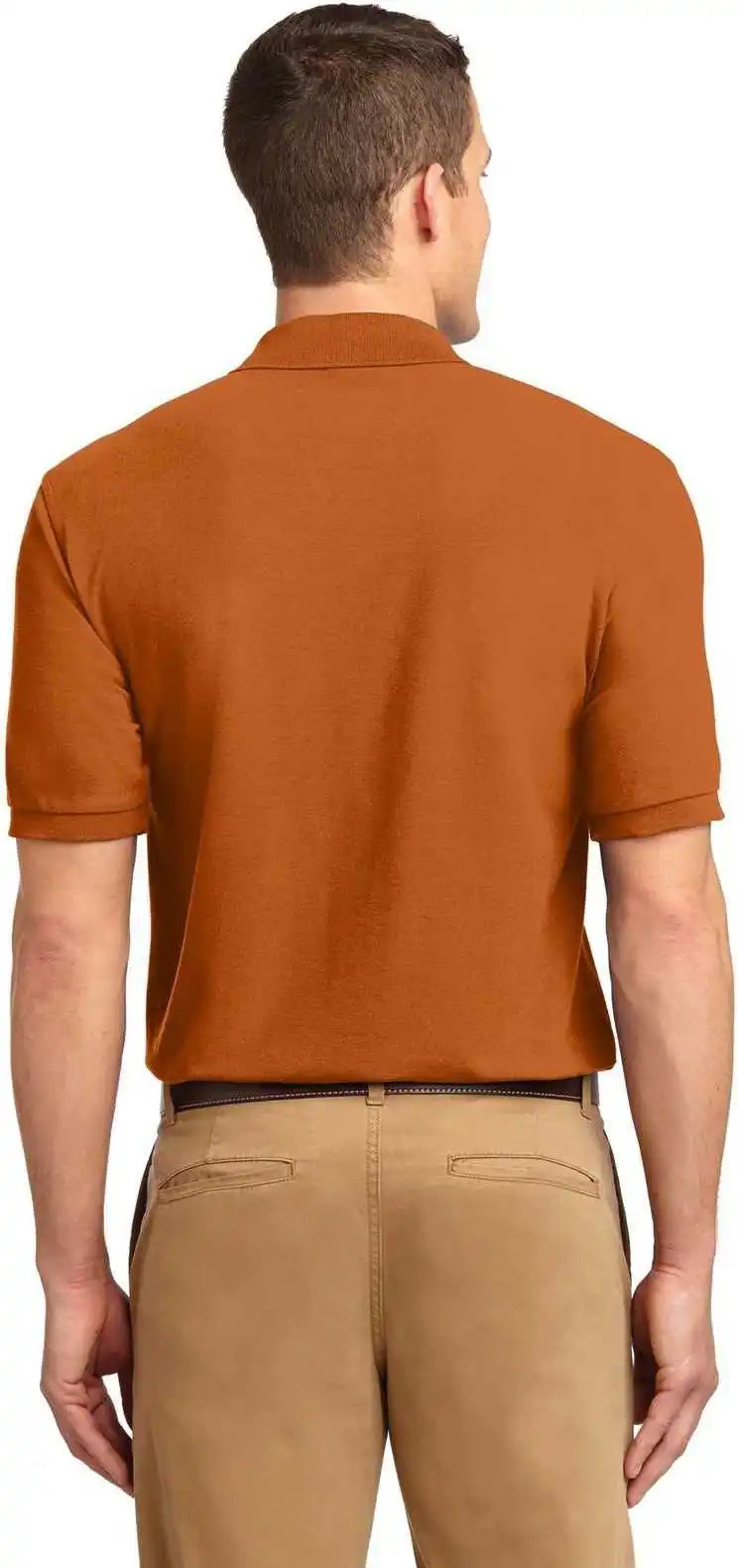 Port Authority K500 Silk Touch Polo - Texas Orange