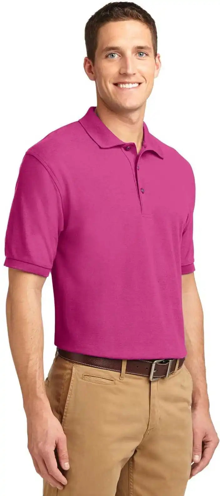 Port Authority K500 Silk Touch Polo Tropical Pink