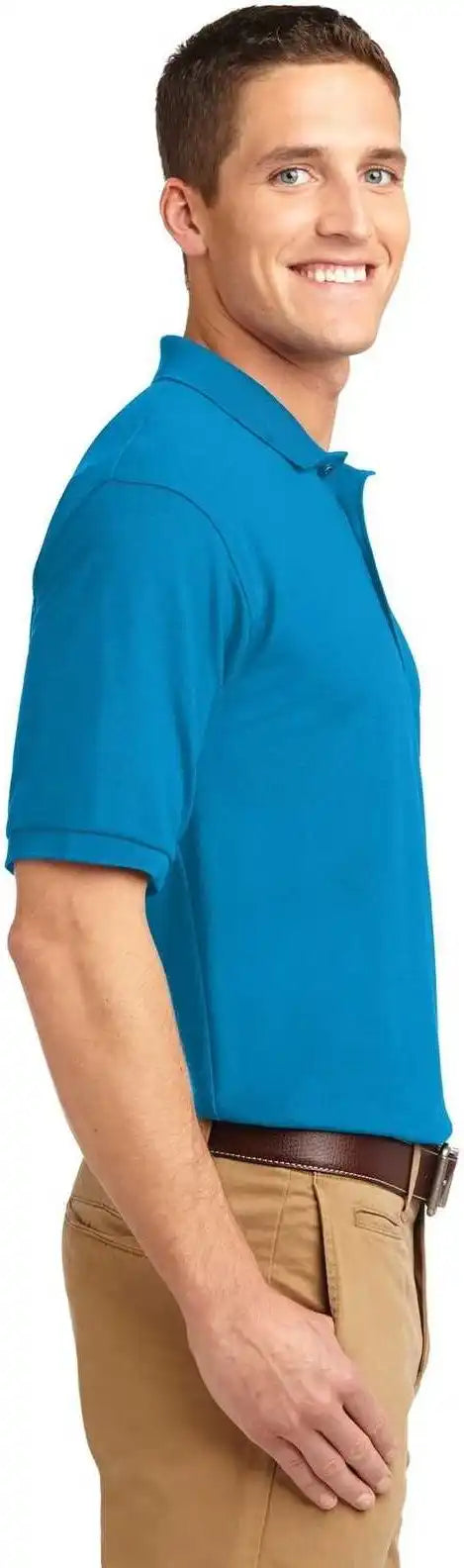 Port Authority K500 Silk Touch Polo Turquoise