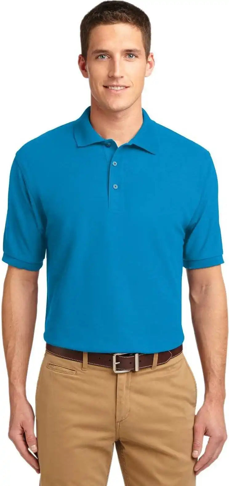 Port Authority K500 Silk Touch Polo - Turquoise