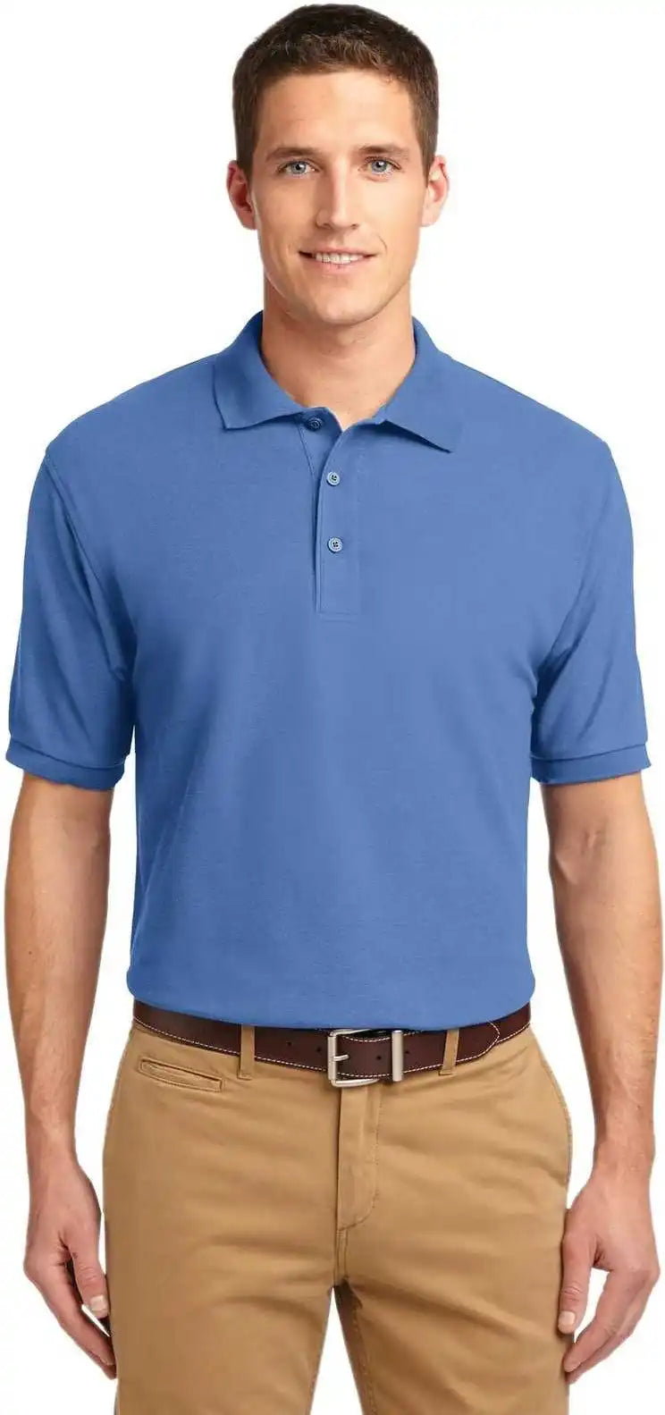 Port Authority K500 Silk Touch Polo - Ultramarine Blue