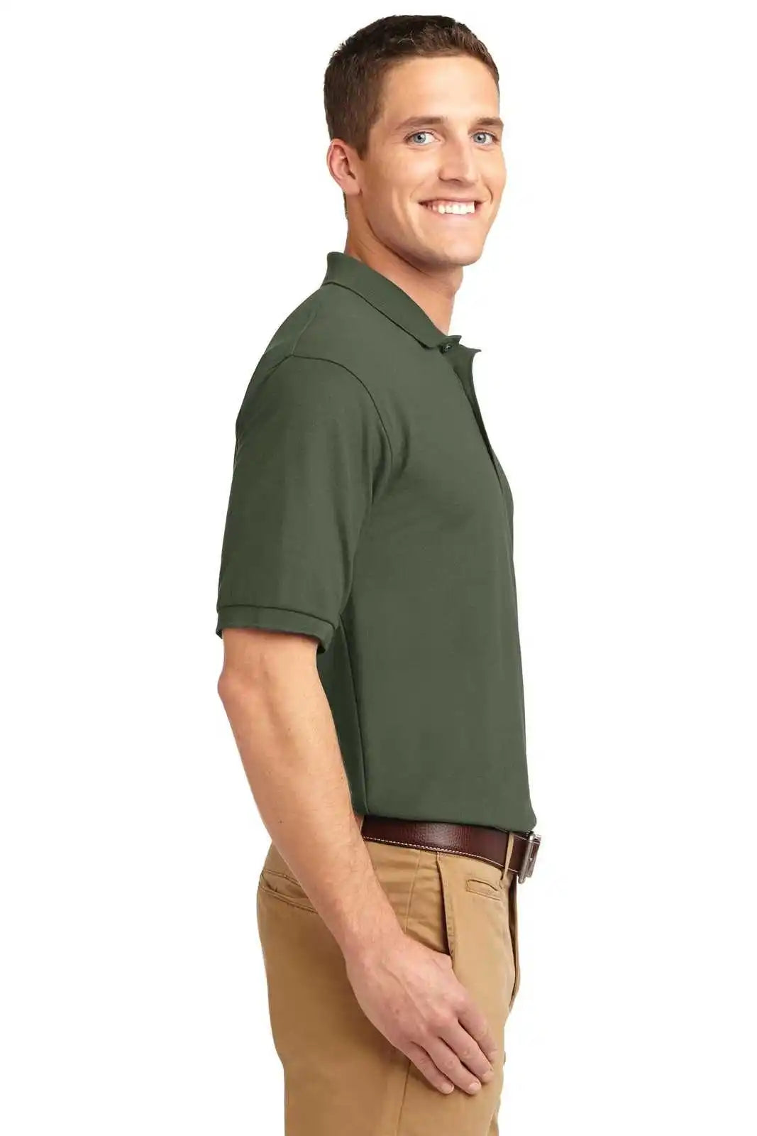 Port Authority K500es Extended Size Silk Touch Polo Clover Green