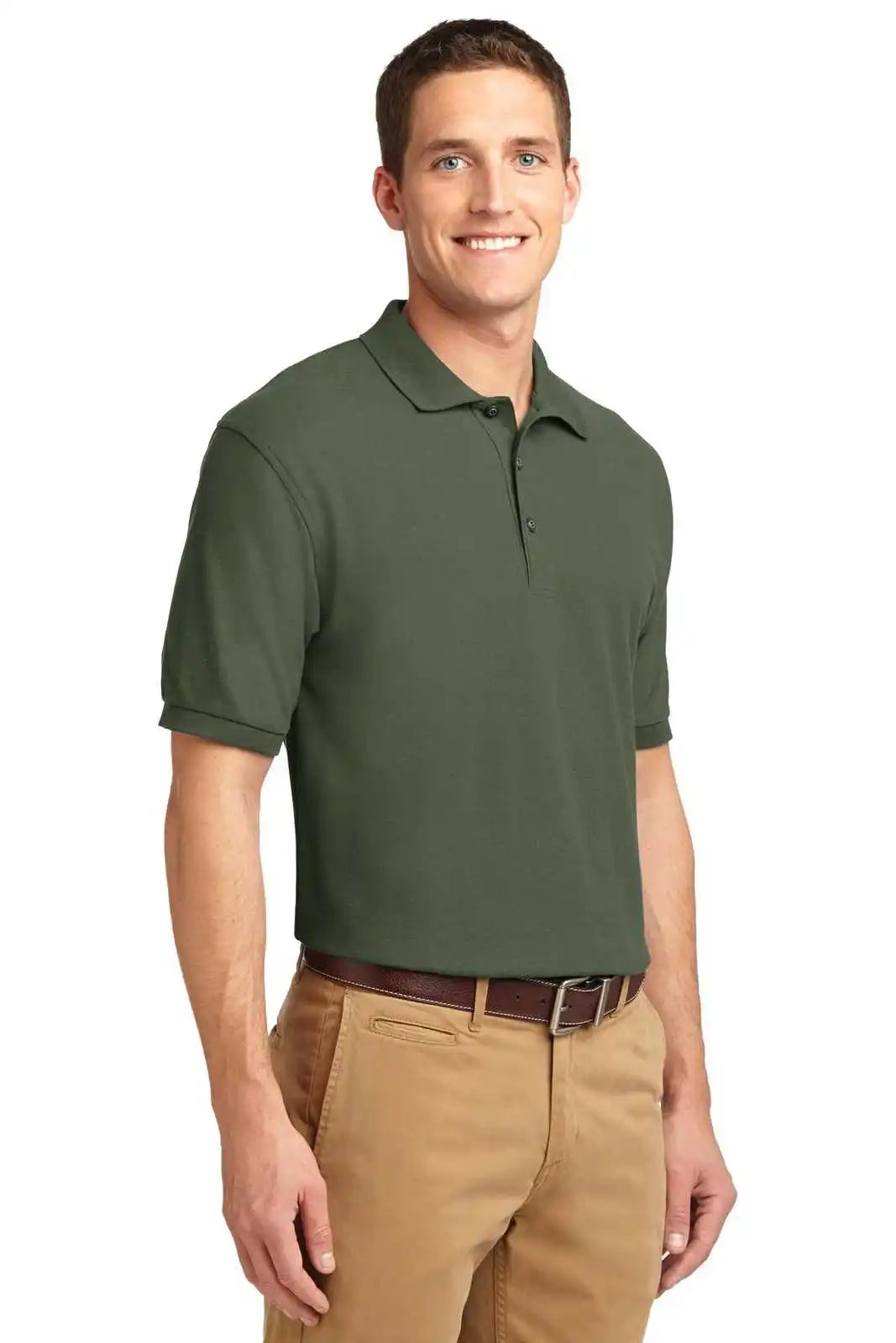Port Authority K500es Extended Size Silk Touch Polo Clover Green
