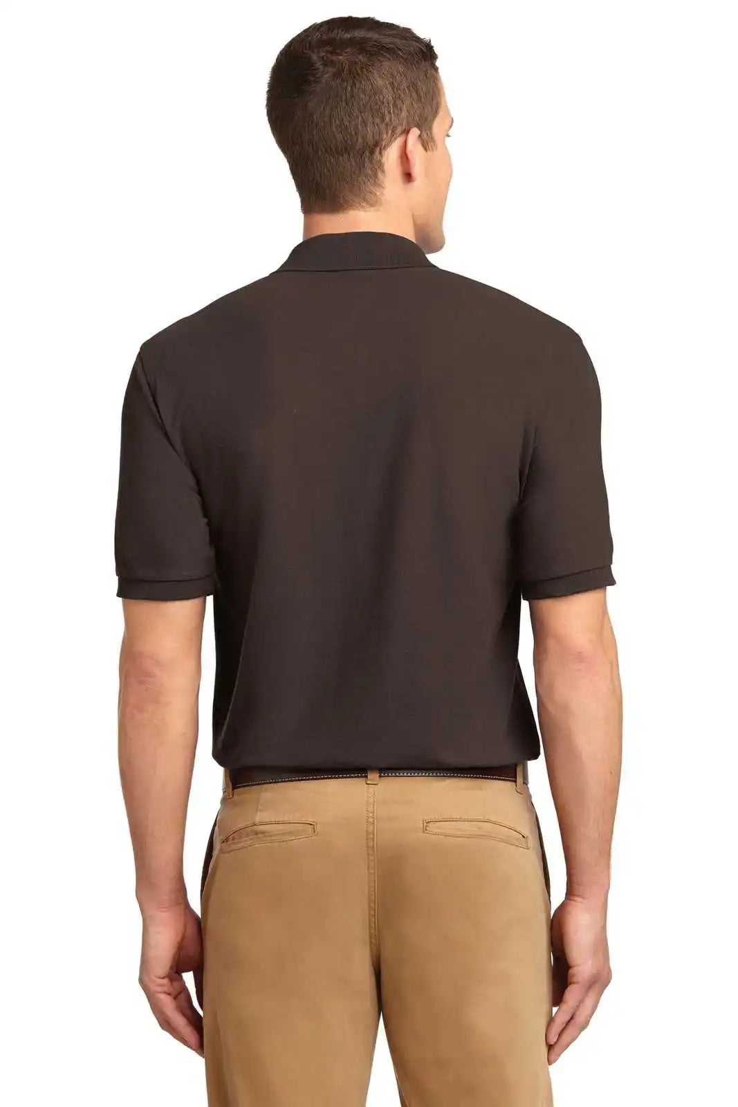 Port Authority K500es Extended Size Silk Touch Polo Coffee Bean